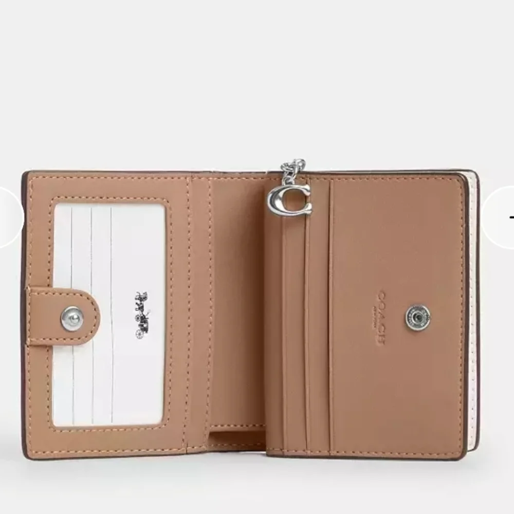 Coach Snap Small Wallet With Cherry Print - Picture 2 of 15